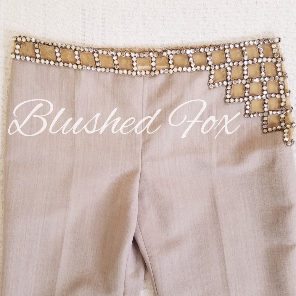 VINTAGE CHLOE RHINESTONE PANTS STELLA BY MCCARTNEY